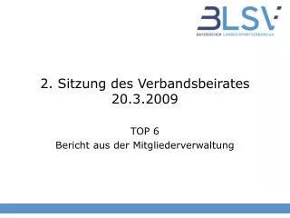 2 sitzung des verbandsbeirates 20 3 2009