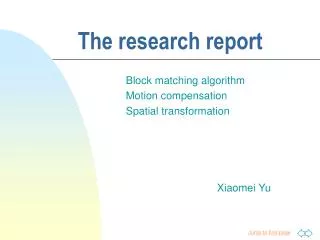 The research report