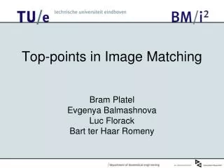 Top-points in Image Matching