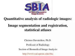 Quantitative analysis of radiologic images: