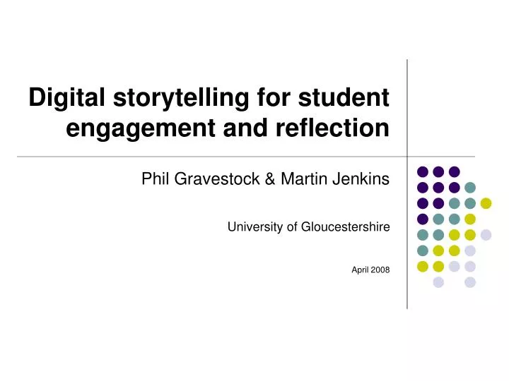 digital storytelling for student engagement and reflection