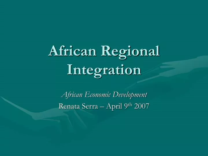 african regional integration