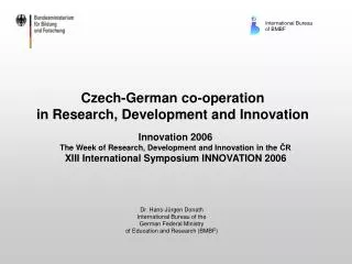 Czech-German co-operation in Research, Development and Innovation