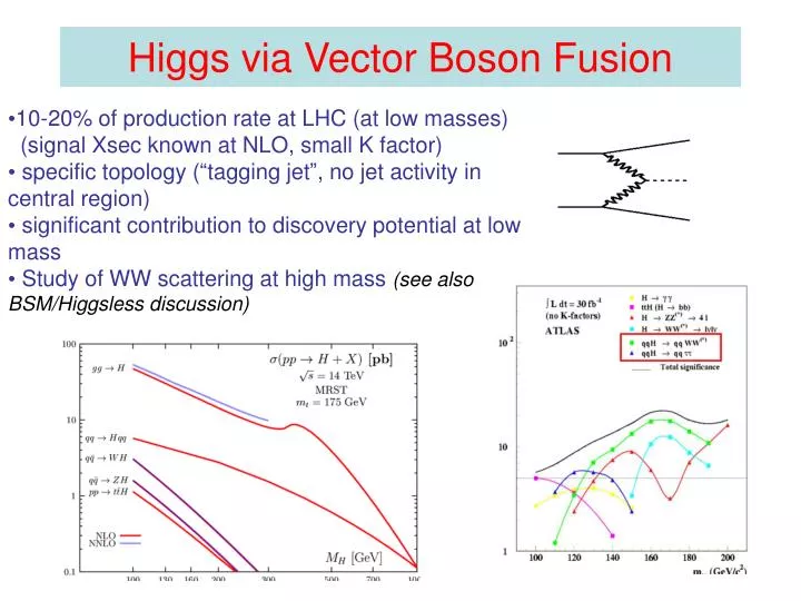 higgs via vector boson fusion