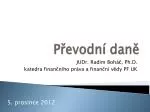 Převodní daně - slide 1