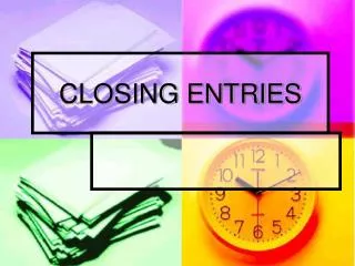 closing entries