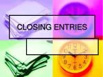 CLOSING ENTRIES - slide 1