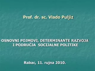 prof dr sc vlado puljiz