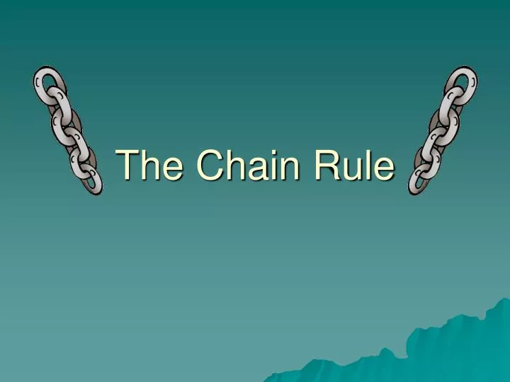the chain rule