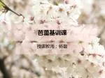 芭蕾基训课 - slide 1