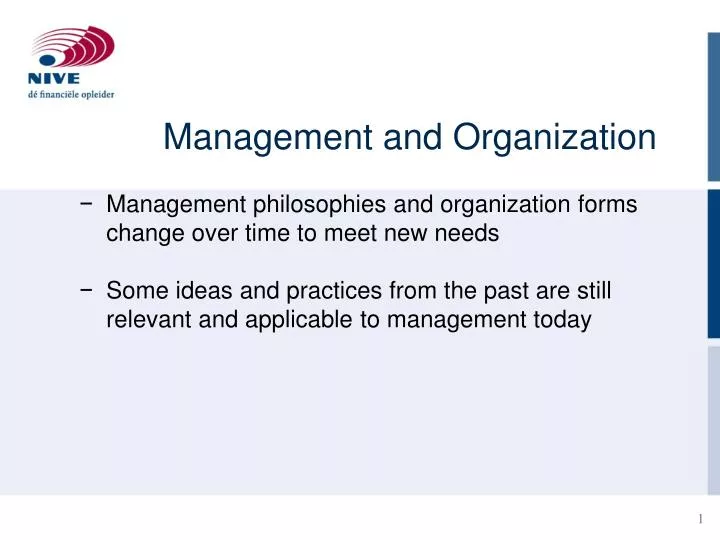 management and organization