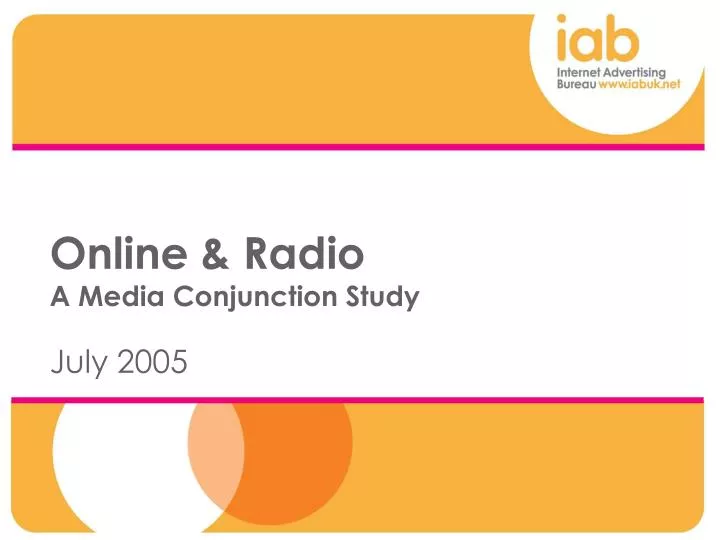 online radio a media conjunction study