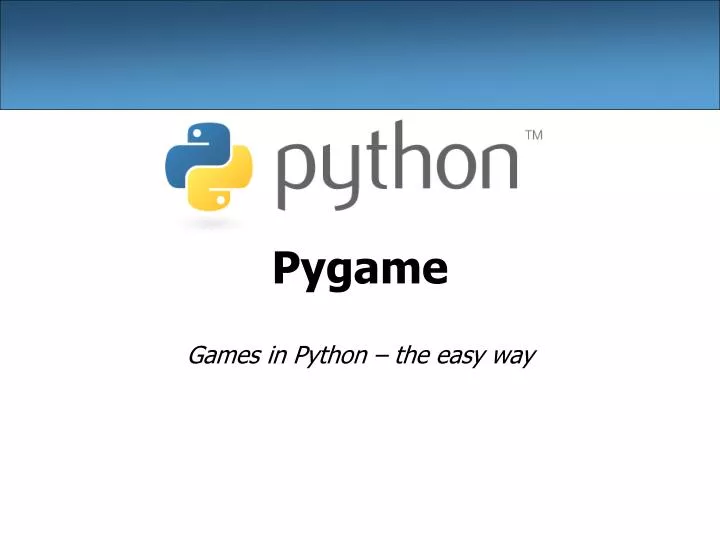 pygame