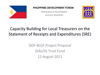 Capacity Building for Local Treasurers on the Statement of Receipts and Expenditures (SRE)