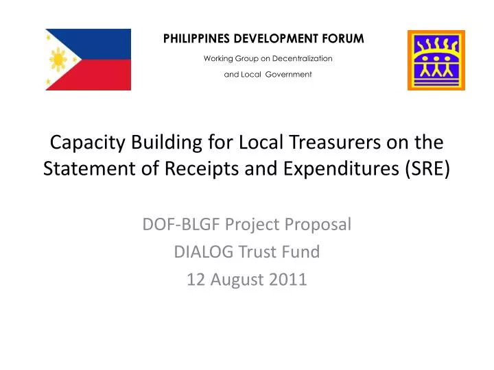 capacity building for local treasurers on the statement of receipts and expenditures sre