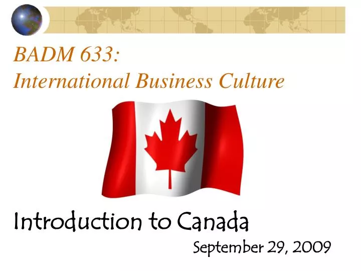 badm 633 international business culture