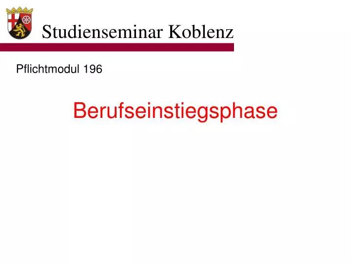 berufseinstiegsphase