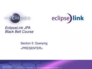 EclipseLink JPA Black Belt Course