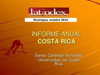 informe anual costa rica