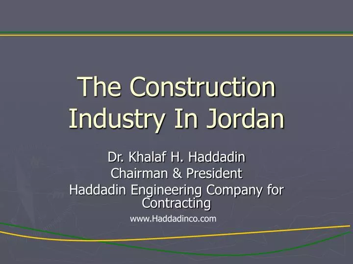 the construction industry in jordan