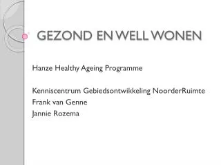 gezond en well wonen