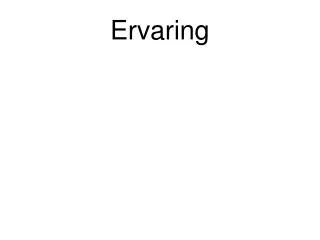 ervaring