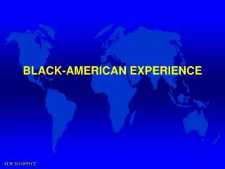 BLACK-AMERICAN EXPERIENCE