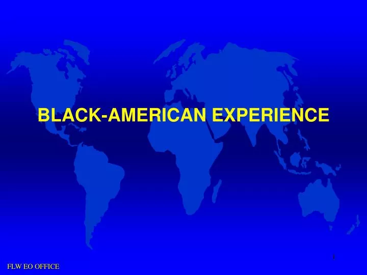 black american experience