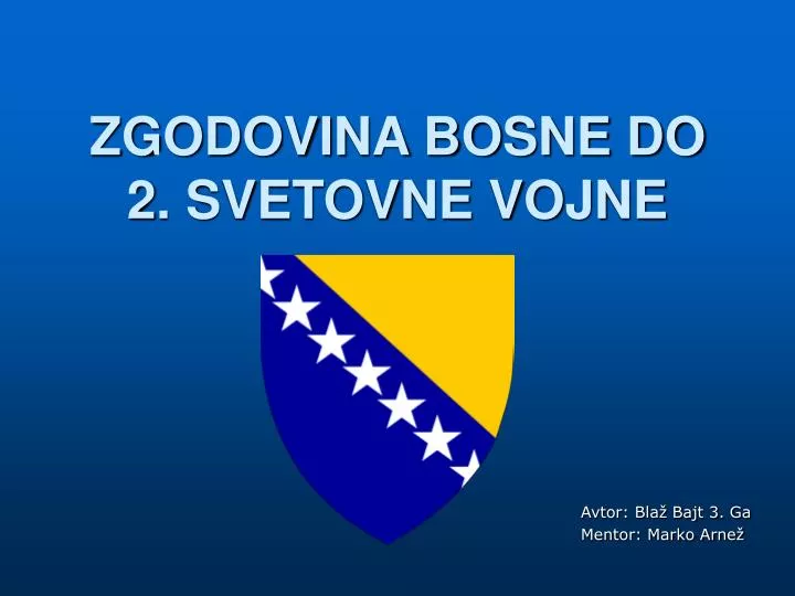 zgodovina bosne do 2 svetovne vojne
