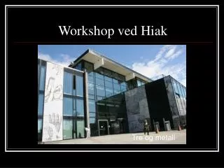 workshop ved hiak