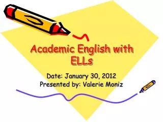 Academic English with ELLs