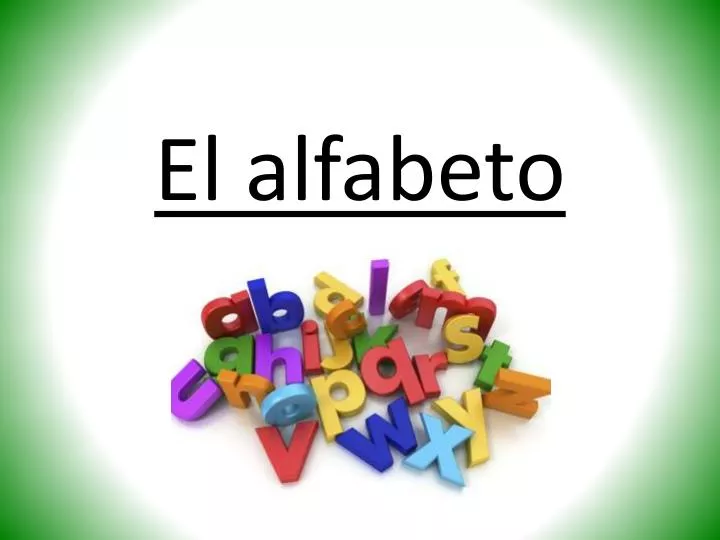 el alfabeto