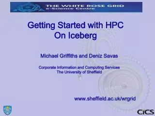 Getting Started with HPC On Iceberg