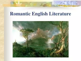 Romantic English Literature
