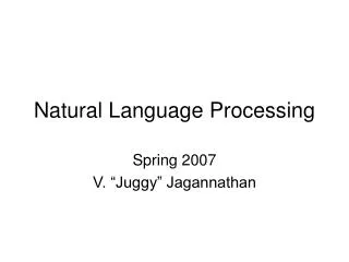natural language processing