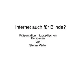 internet auch f r blinde