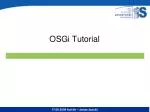 OSGi Tutorial - slide 1