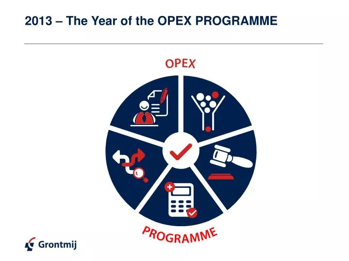 2013 the year of the opex programme