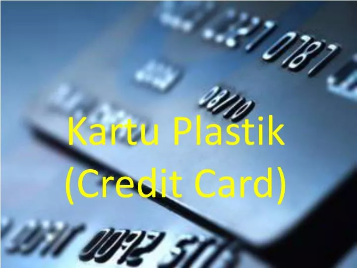 kartu plastik credit card