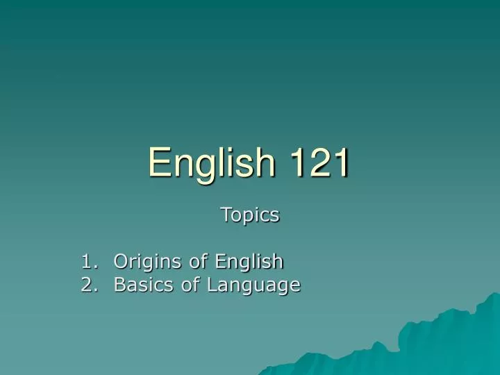 english 121