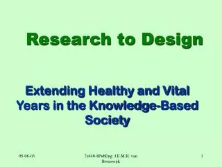 Research to Design