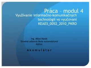 pr ca modul 4