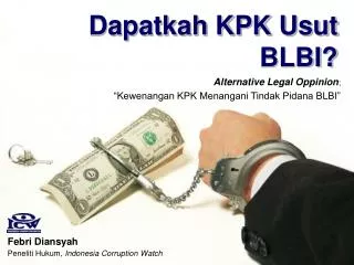 dapatkah kpk usut blbi