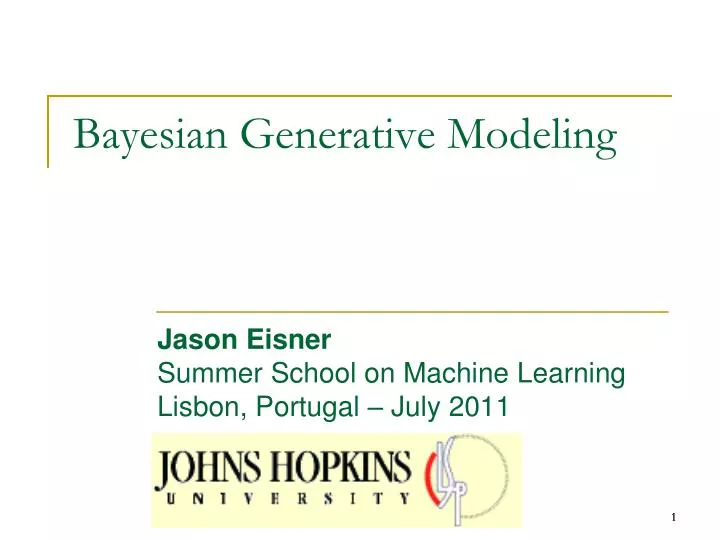 bayesian generative modeling