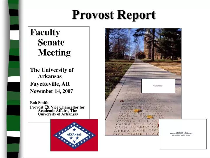provost report