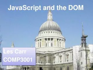 JavaScript and the DOM