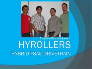 HYROLLERS HYBRID FSAE DRIVETRAIN