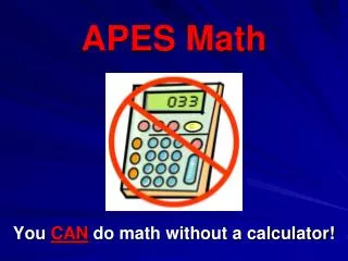 APES Math