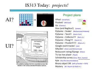 IS313 Today: projects!