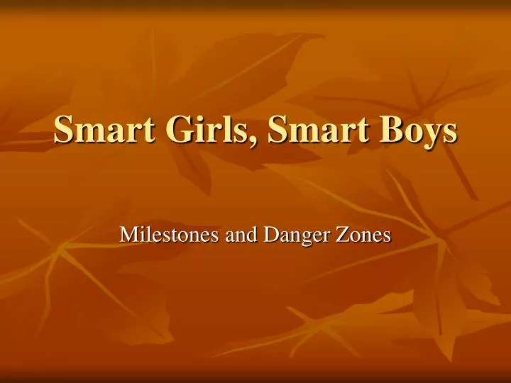 smart girls smart boys